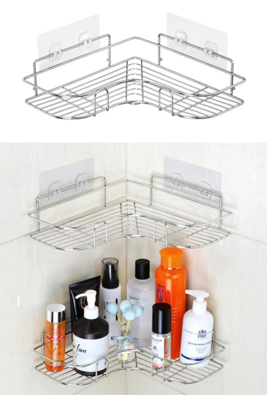 Shower Caddy Shelf Bathroom Corner Bath Storage Holder Organizer Triangular Rack