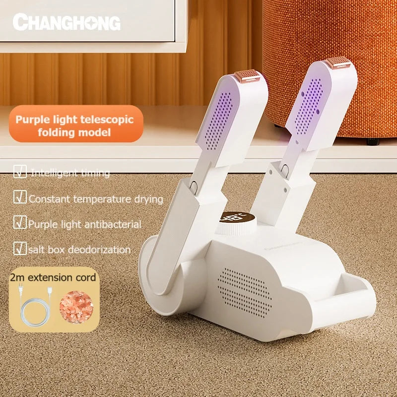 Shoe Dryer/ Heater / Deodorizer/ Dehumidifier. Portable Smart Electric Shoe Drying  Machine.