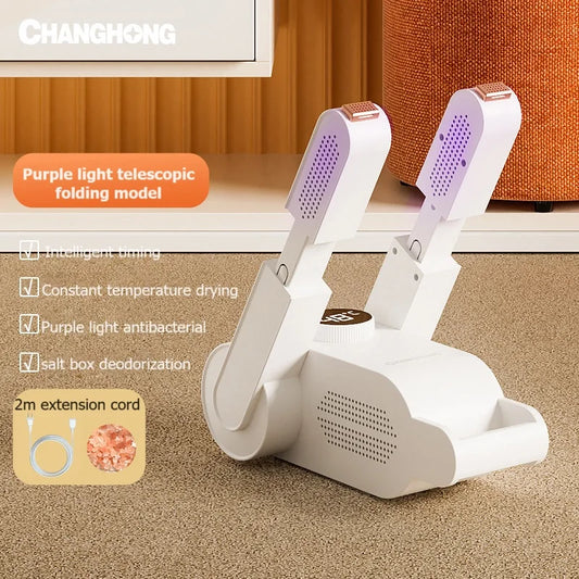 Shoe Dryer/ Heater / Deodorizer/ Dehumidifier. Portable Smart Electric Shoe Drying  Machine.