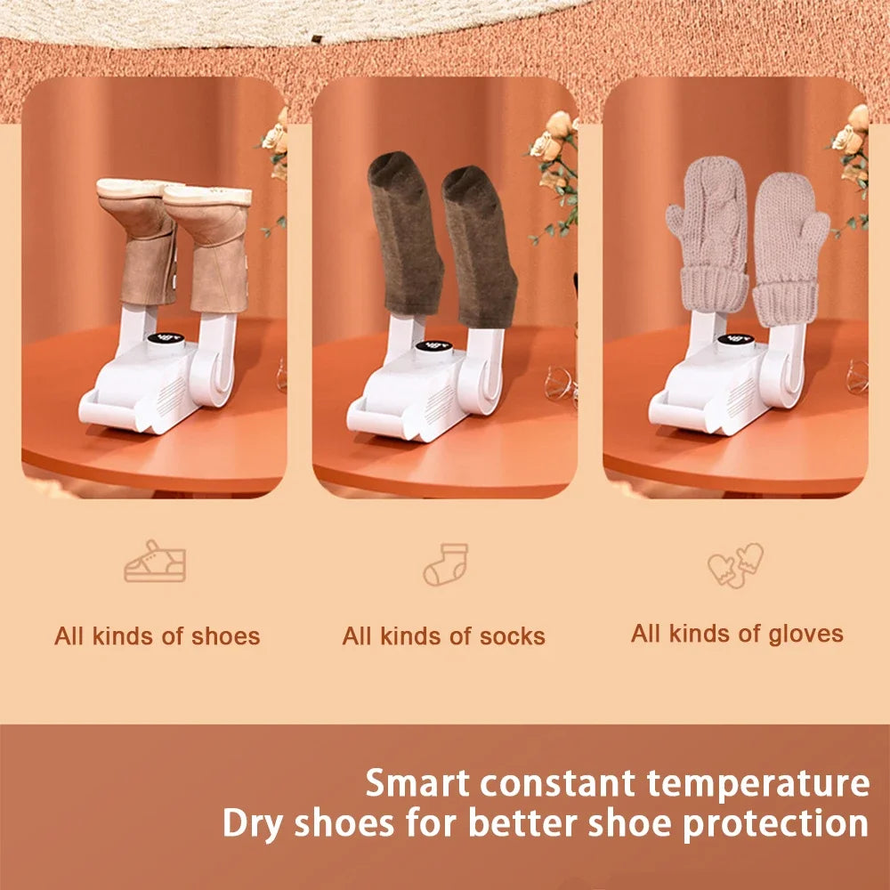 Shoe Dryer/ Heater / Deodorizer/ Dehumidifier. Portable Smart Electric Shoe Drying  Machine.