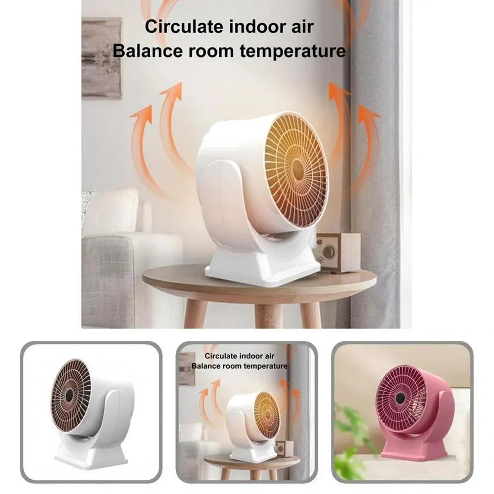 Portable Electric Heater Low Noise Air Heater Fast Heating Mini Desktop Fan Heater Winter Heating Warmer for Home Office Room