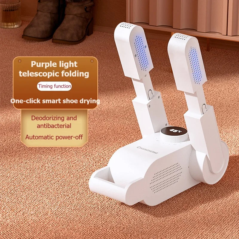 Shoe Dryer/ Heater / Deodorizer/ Dehumidifier. Portable Smart Electric Shoe Drying  Machine.